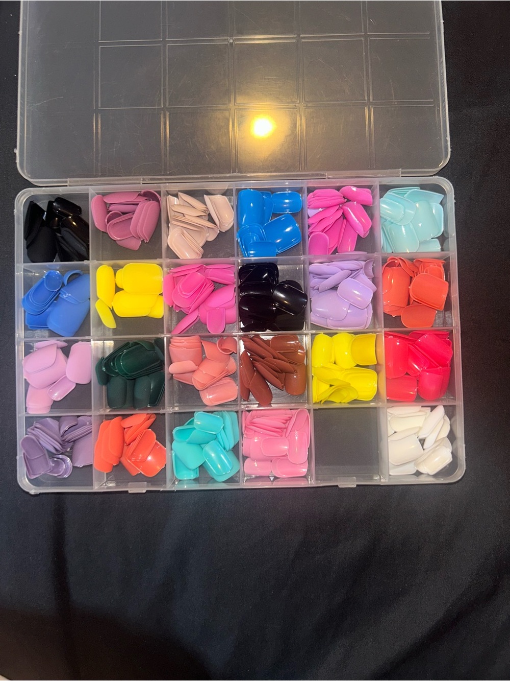 Assorted Colored Press-On Nail Set